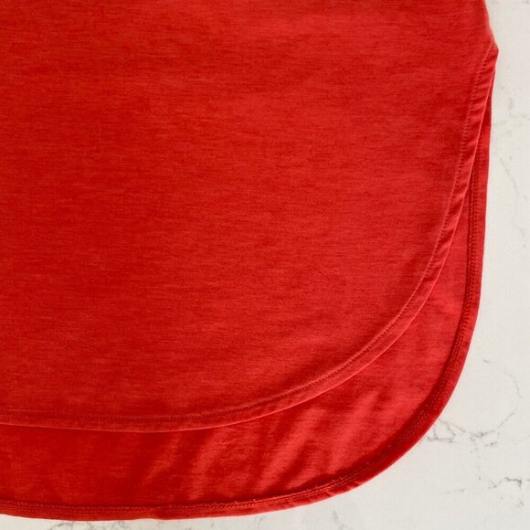 Lole Performance Wool Racer Back Hi Low Tank Top Paprika Orange Sz S NWT - Picture 4 of 13